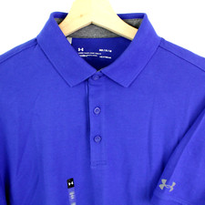 Under Armour Mens Golf Polo Shirt Size M New Performance Loose Fit Heatgear