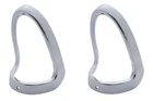 Pair Chrome Die-Cast Tail Light Bezels For 1955 Chevy Bel Air, 150 & 210