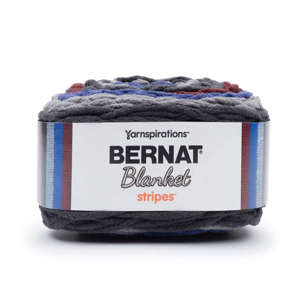 Bernat Blanket Stripes Yarn 300g Multi-Coloured Crochet/Knitting Yarn