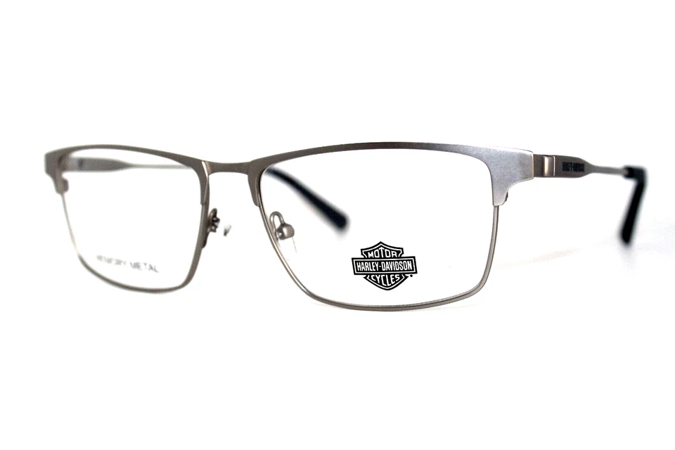 Armação de óculos Harley Davidson HD0952 prata 009 metal 56-16-140 W clip-ons - Imagem 2 de 3