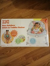 Bright Starts Rosy Rainbow Infant to Toddler Baby Rocker 2024