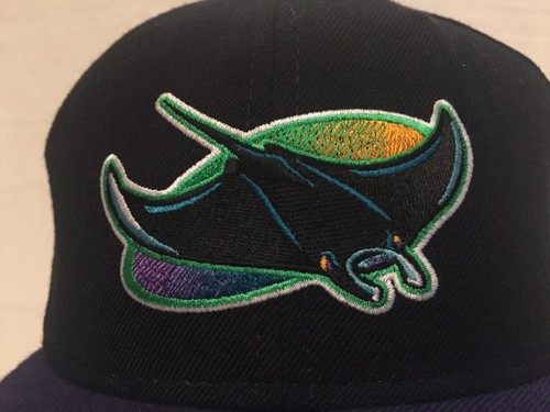 NWOT Vintage Tampa Bay Devil Rays New Era Fitted 5950 Hat Diamond Collection - Picture 2 of 5