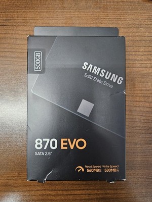 New SAMSUNG 500GB 870 EVO SSD SATA III 2.5'' SOLID STATE DRIVE MZ-77E500B/AM