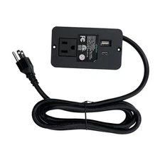 Power Recliner Emomo Single Outlet Recessed Power Strip Model HX66P2UR with 