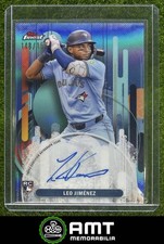 Leo Jimenez RC Auto 2025 Topps Finest 148/150 Sky Blue Refractor Jays