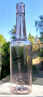 Western Whiskey "San Francisco Louis Taussig & Co. New York" Pint Liquor Bottle