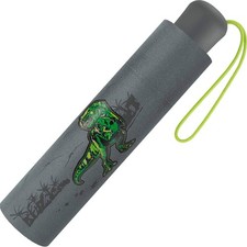 Scout Kinder-Taschenschirm mit Reflektor Streifen T-Rex Dinosaurier Regenschirm