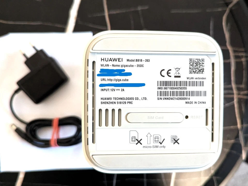 Huawei B818-263 Gigacube 4G+ LTE Cat19 Router – Sehr guter Zustand - Bild 2 von 4
