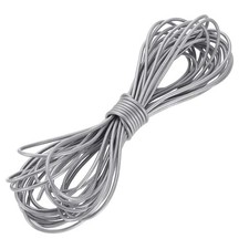 11 Yard 3mm Round Leather Cord Lacing String for DIY Crafts, Silver