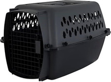 Pet Porter Dog Kennel 24", Dark Gray & Black, for Pets 15-20Lbs, Made in USA