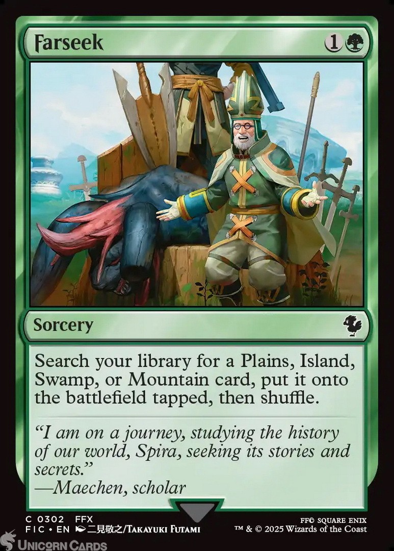 Farseek : Mint MTG Card : Final Fantasy Commander Decks