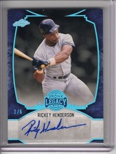 2024 LEAF BRONX LEGACY RICKEY HENDERSON AUTO #1/6