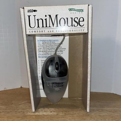 VINTAGE Contour Unimouse USB New In Package Rare Graphite iMac