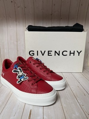 Givenchy X Disney Oswald City Sport Leather Sneaker Red Sz 43 / 10