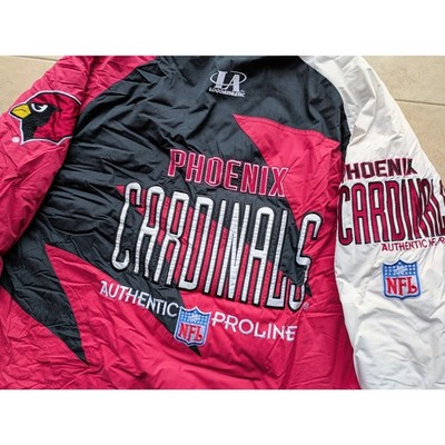 Phoenix Cardinals 90s LOGO Athletic SHARKTOOTH puffer jacket L red