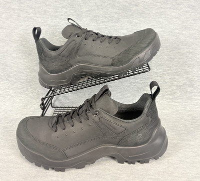 ECCO Offroad WP Sneaker Mens 11 M Black Leather Waterproof Hiking