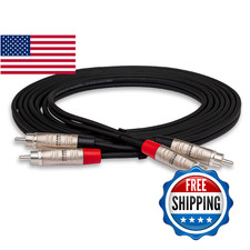 Hosa HRR-005X2 Pro Stereo Interconnect, Dual REAN RCA to Same, 5 Feet