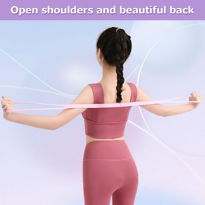 3Pc Figure 8 Resistance Band, Arm Back Shoulder Exercise Bands, Elastic Rope ...