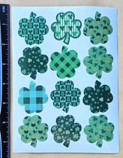 St Patrick's Day. Vinyl Sticker Single Sheet 5.5 7.5" . Waterproof.