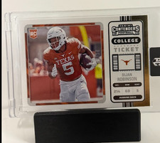 Bijan Robinson 2023 College Ticket Football Contenders Optic gold Prizm #/10