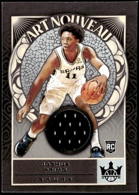 2021-22 Panini Court Kings #AN-JPR Joshua Primo Art Nouveau Rookie Jersey E1