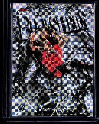 2025 Topps Finest #FNS-KO Kevin Owens Finishers Checkerboard Refractor G2