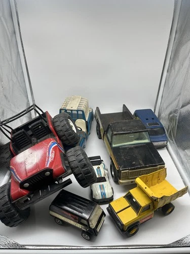 Lot Nylints/Tonkas Vintage Old Metal/Plastic Toy Cars