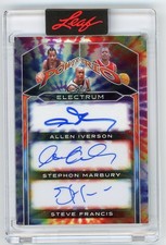 2025 Leaf Electrum Allen Iverson / Stephon Marbury / Steve Francis AUTO 1/1