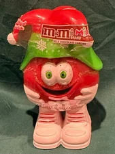 M & M Holiday Christmas Figure Red with Red $ Green Jester Hat New unopened