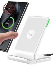 15W Wireless Phone Charger Stand Fast Charging Station with LED Indicator
