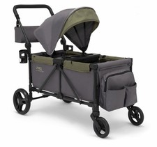 Jeep Sport All-Terrain Stroller Wagon by Delta Children Grey/Olive Green