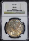 1902 P Morgan Dollar $1 - NGC MS65 - Monster Rainbow Toned Coin - PQ++ SKU:CD#19