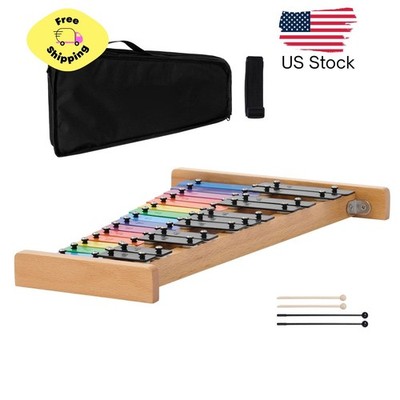 27-Note Glockenspiel Xylophone with Colorful Metal Keys, Includes 4 Mallets