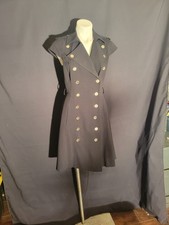 Calvin Klein Black Button Dress