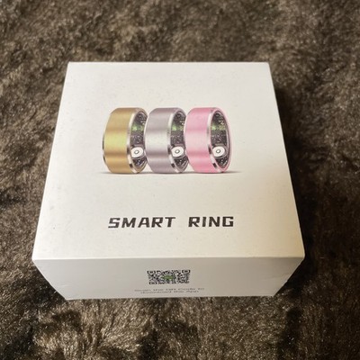 Smart Ring, Wearable Fitness Ring Health Tracker, Silver, size: 9  NEW.