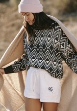 Anthropologie Varley Ida Relaxed Sweater Turtleneck NWT Medium Charcoal 238