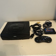 SEGA Saturn Black Console NTSC-U/C w/ Super Pad 6, Cables, Memory Card Plus