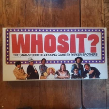 VINTAGE Parker Bros “Whosit” Board Game Retro Collectible Family Game Night
