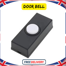 DOOR BELL CHIME BELL PUSH PRESS BUTTON  BLACK WHITE INSERTS