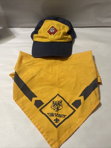 Cub Scouts WOLF Adjustable Cap & Neckerchief Cub Scouts