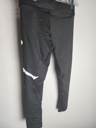 Nike Jordan Girl’sLeggings Youth Size L 12-13 Yrs 45b792-K25 BLK NWT MSRP $30 - Picture 2 of 6
