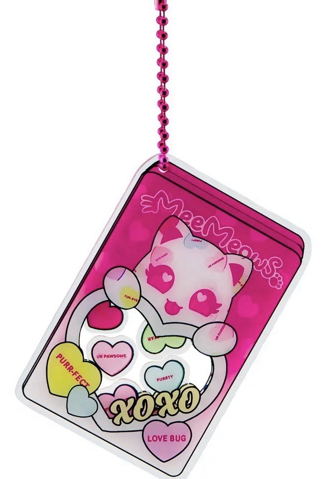 Aphmau Valentines Shaker Keychain Conversation Hearts thumbnail 3