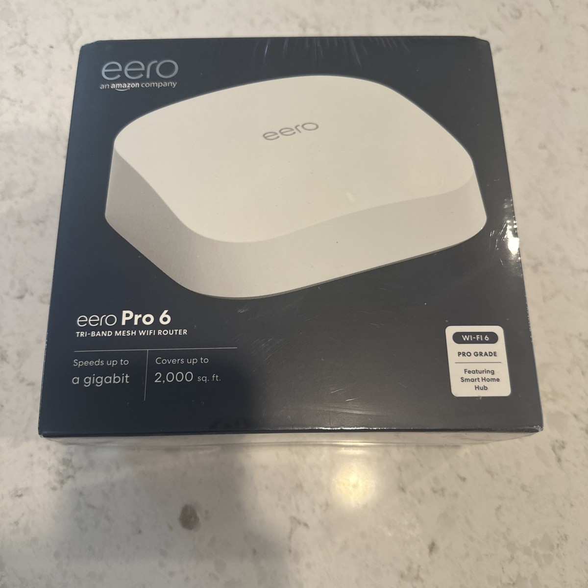 Eero Pro 6 K010001 Tri-band WiFi 6 Mesh Wireless Router - No Power