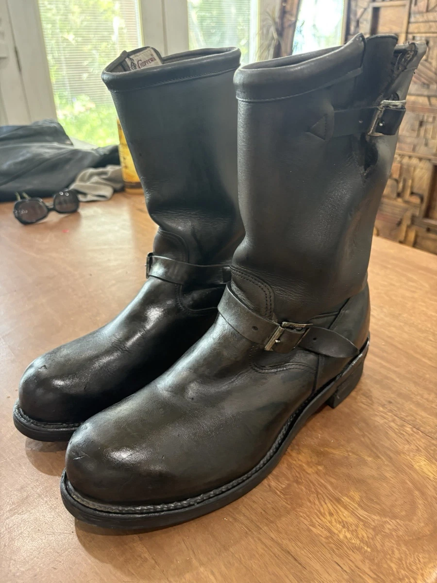 PT91 VINTAGE Chippewa 27873 ENGINEER BOOTS Men\'s 6.5EE Women\'s 8.5EE Steel Toe Vintage chippewa engineer boots - Gem main image 3