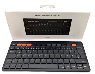 Samsung Smart Keyboard Trio 500 Wireless Bluetooth Deutsch QWERTZ Schwarz - Originalverpackt
