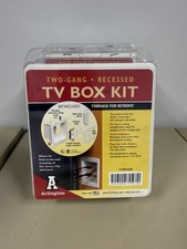 Arlington TVBR505K 2-Gang Recessed Power  Low Voltage TV Box Kit White 2 Pack 