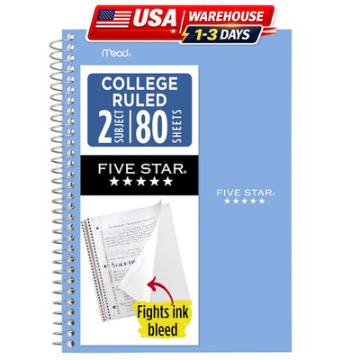 Spiral Notebook - Notebook Journal for Writing, 6.2'' X 8.4'' College Ruled Note