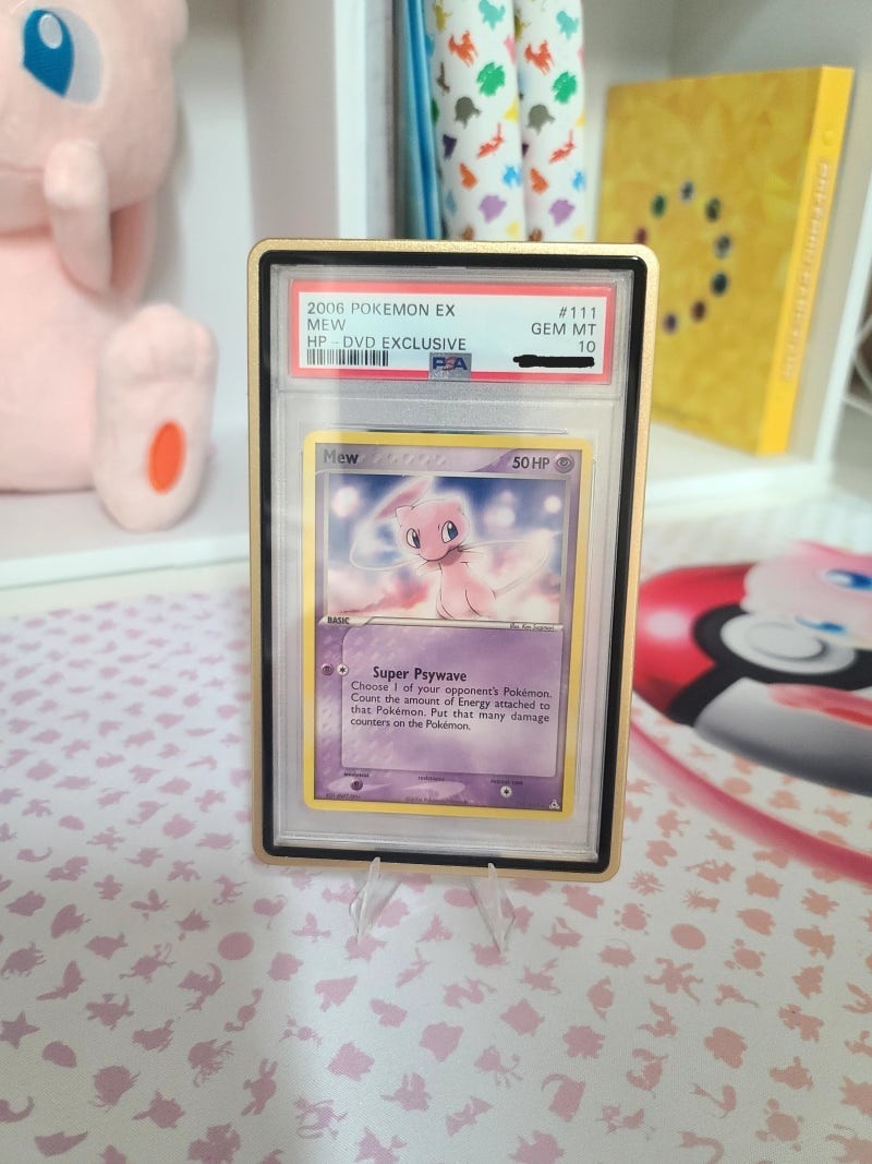 2006 POKEMON EX HOLON PHANTOMS #111 MEW HP-DVD EXCLUSIVE PSA 10