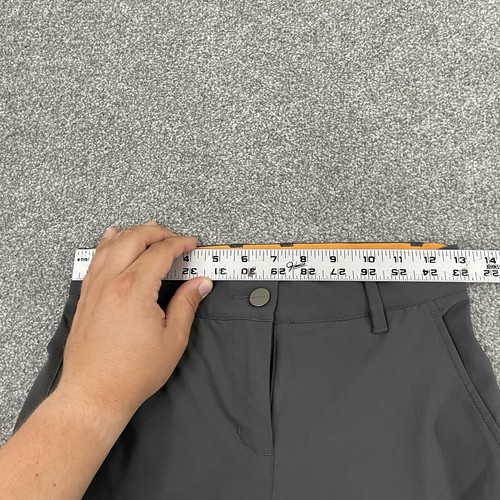 Macade Golf Pants Women 34 R (26x27) Slim Gray Tapered Zip Ankle Stretch Jogger - Picture 6 of 12