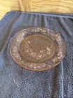 VINTAGE FEDERAL SHARON ROSE PINK DEPRESSION GLASS PLATE CONDITION NICE